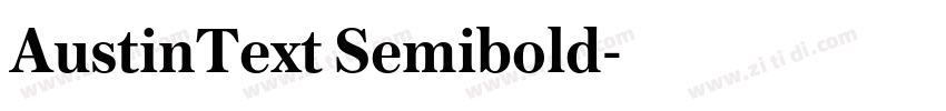 AustinText Semibold字体转换